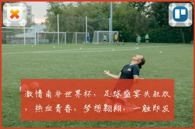 激情南非世界杯，足球盛宴共狂欢，热血青春，梦想翱翔，一触即发